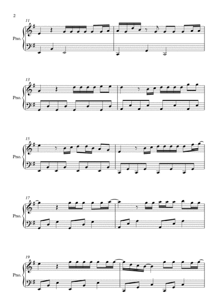 Halo G Major By Beyonce Easy Piano Page 2