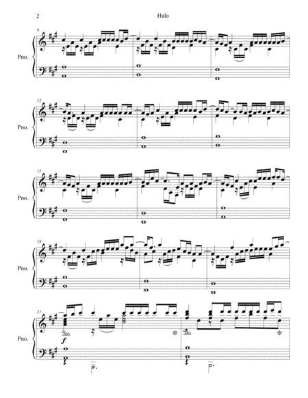 Halo Piano Solo Page 2
