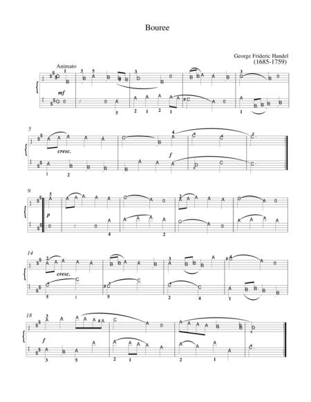 Handel 3 Easy Piano Pieces Minuet No 1 Bouree Gavotte Page 2