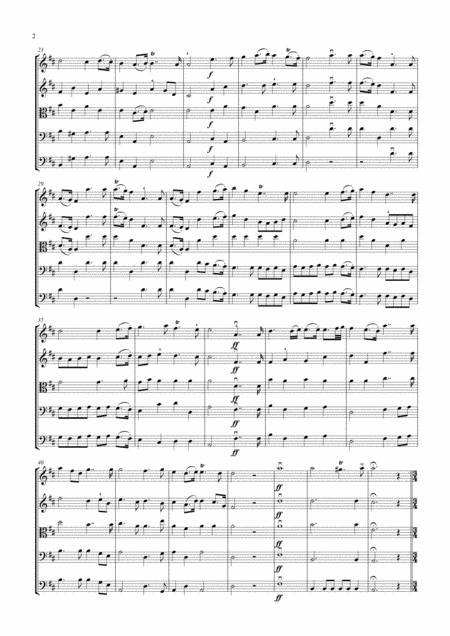 Handel Overture To The Royal Fireworks Arranged For Strings Page 2