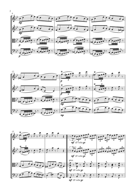 Handel Passacaglia From Suite G Minor Hwv 432 String Quartet Score And Parts Page 2