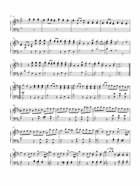 Handel Water Music Alla Hornpipe Original Piano Solo Page 2