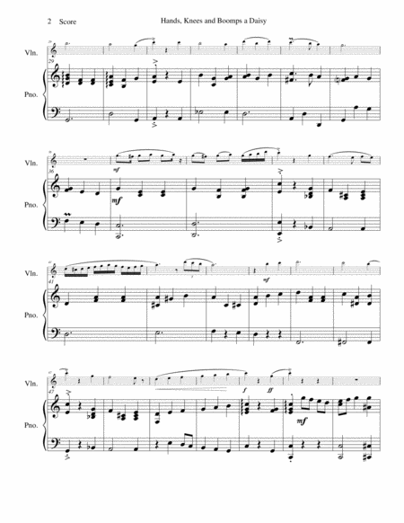 Hands Knees And Boomps A Daisy For Violin And Piano Page 2