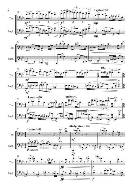 Haphazard Low Brass Duet Page 2