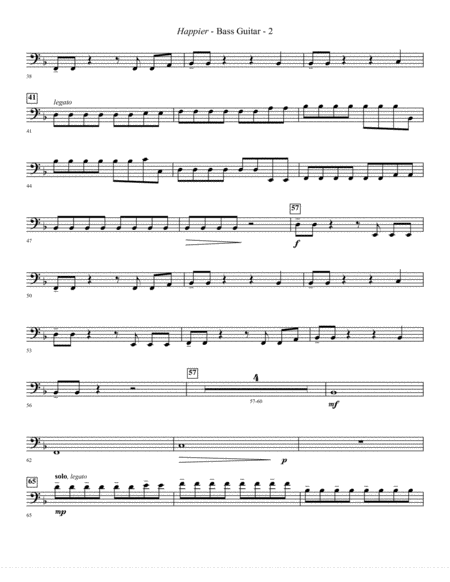 Happier Arr Jacob Narverud Bass Page 2