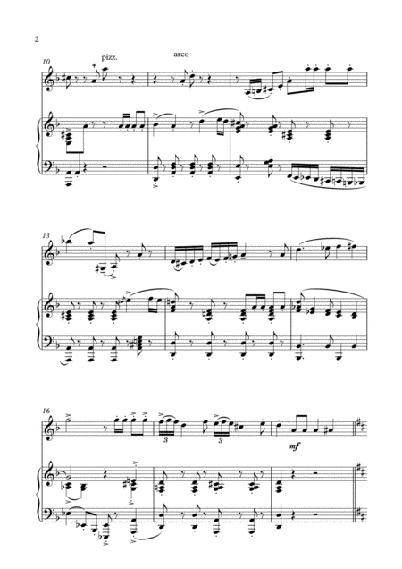 Happy Birthday Tango For Violin Piano Page 2