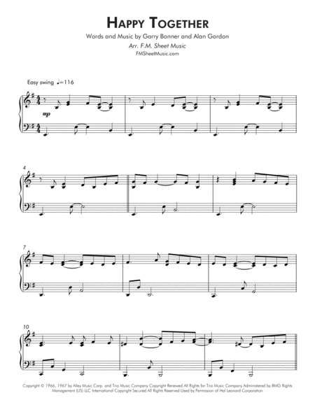 Happy Together Early Intermediate Piano Page 2