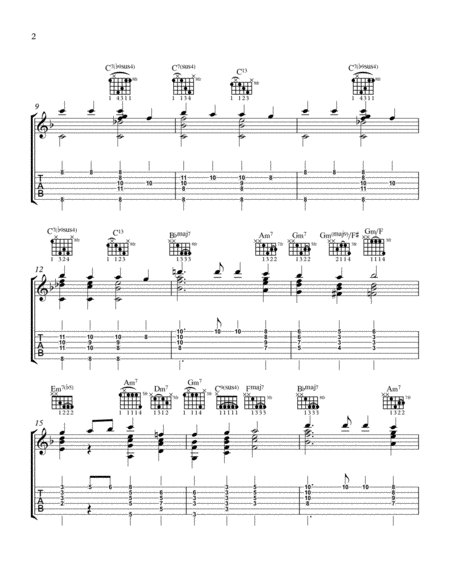 Hark The Herald Angels Sing Jazz Guitar Chord Melody Page 2