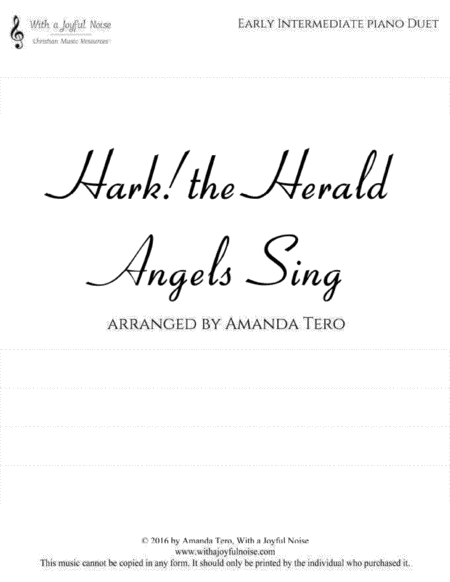 Hark The Herald Angels Sing Piano Duet Page 2