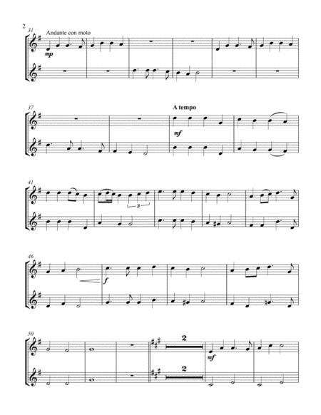 Hark The Herald Angels Sing Treble Bb Instrument Duet Parts Only Page 2