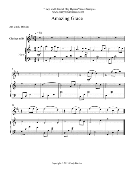 Harp And Clarinet Play Hymns And Patriotic Songs Page 2