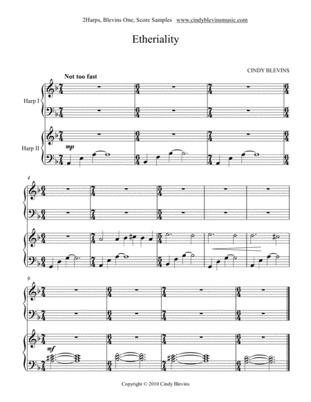 Harp Duets The Blevins Collection One 10 Duets Page 2