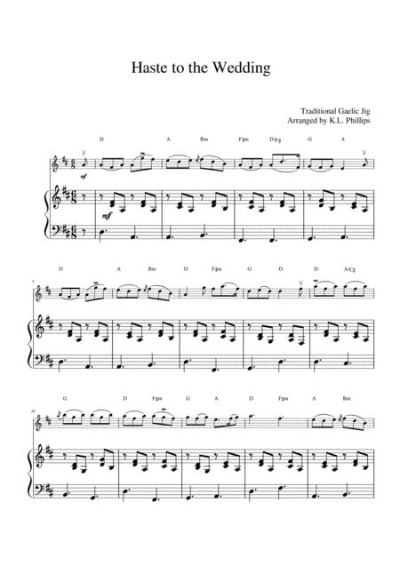 Haste To The Wedding Celtic Violin Solo With Piano Accompaniment Page 2