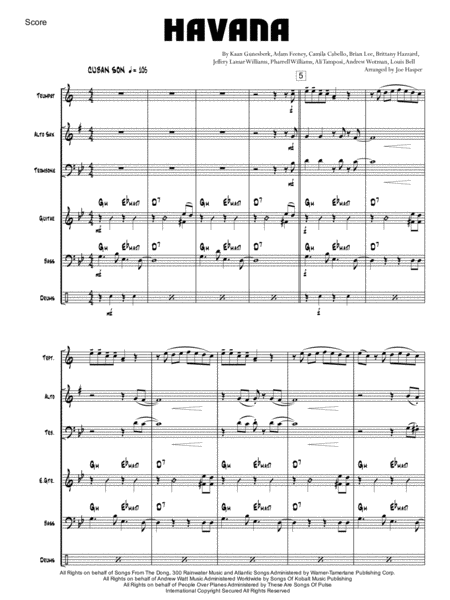 Havana For Jazz Combo Trumpet Alto Trombone Page 2