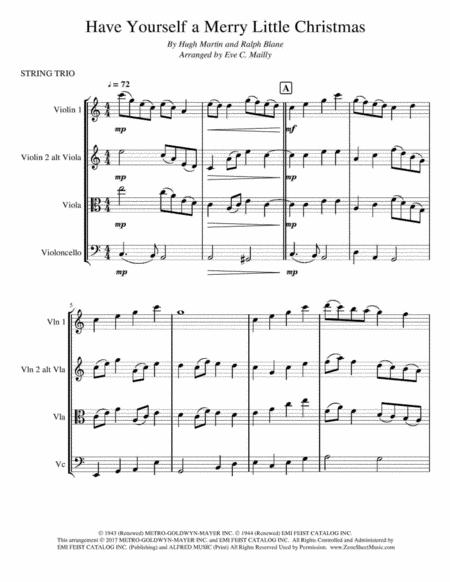 Have Yourself A Merry Little Christmas String Trio Page 2