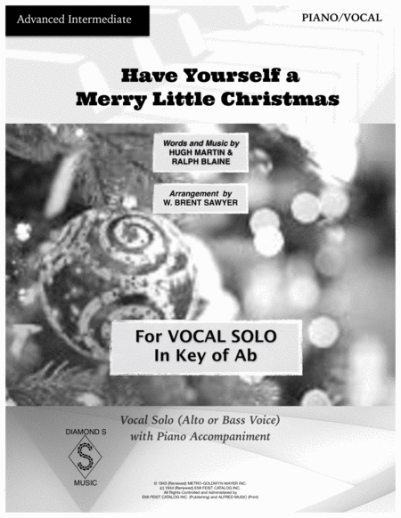 Have Yourself A Merry Little Christmas Vocal Solo With Piano In Key Of Ab Alto Or Bass Page 2