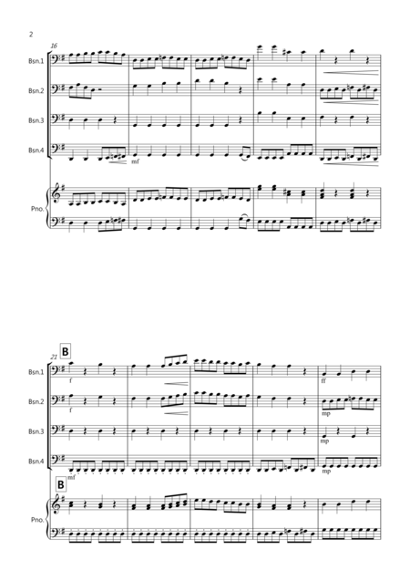Haydn Rocks For Bassoon Quartet Page 2