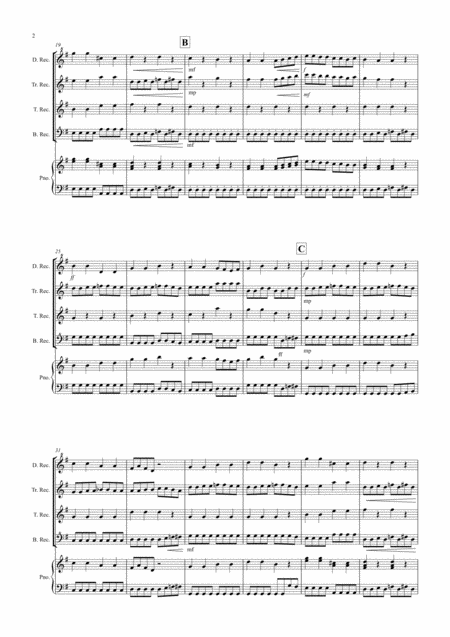 Haydn Rocks For Recorder Quartet Page 2