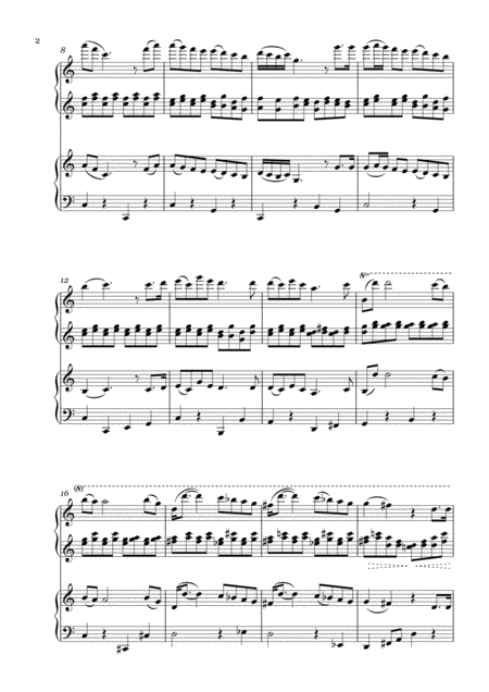 Haydn Serenade Op 3 No 5 1 Piano 4 Hands Page 2