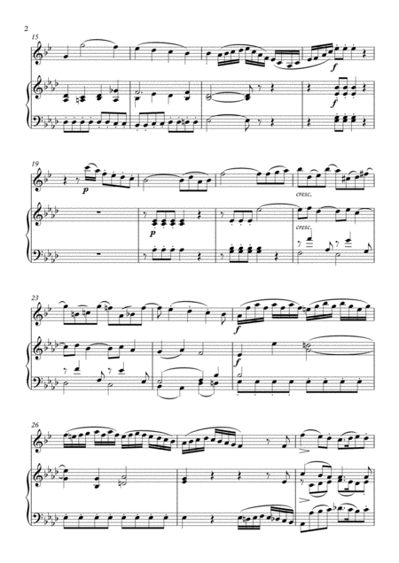 Haydn String Quartet Op 20 No 5 Mvt 1 For Clarinet And Piano Page 2