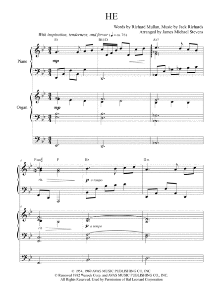 He Inspirational Music Piano Organ Page 2