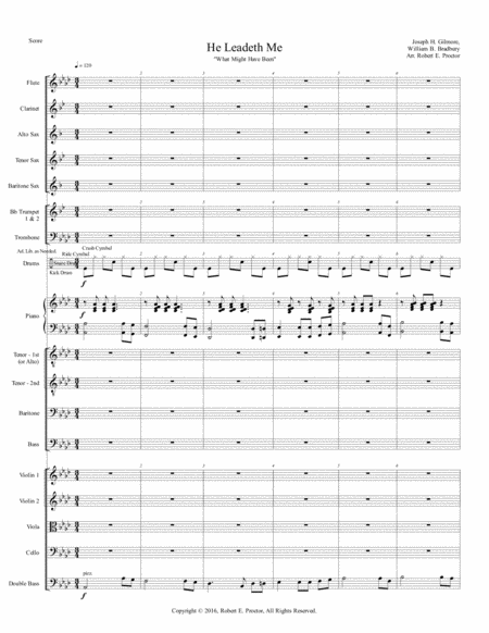 He Leadeth Me Vocal Quartet With Accompaniment Page 2