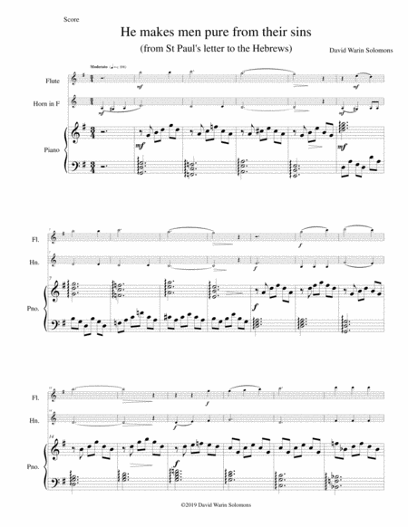 He Makes Men Pure From Their Sins For Flute French Horn And Piano Page 2