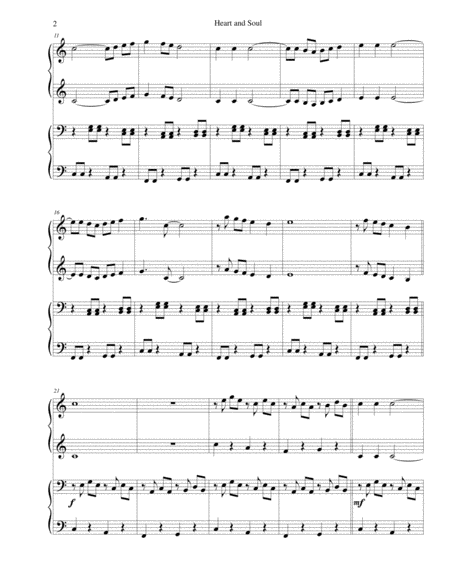 Heart And Soul For Piano Duet Jazzy Arrangement Page 2