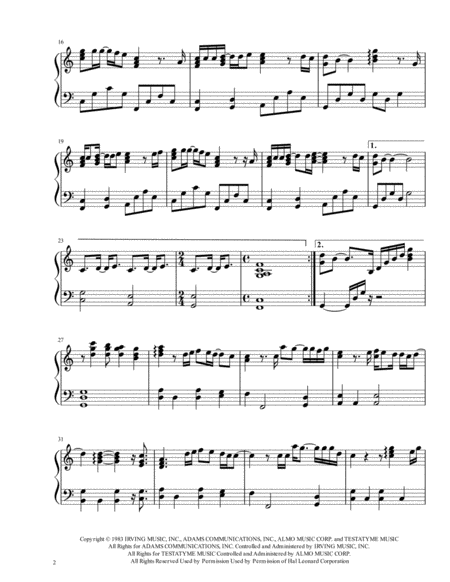 Heaven Bryan Adams Pedal Harp Solo Page 2