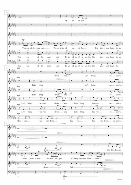 Heaven Down Here Saatb Tenor Solo A Cappella Page 2