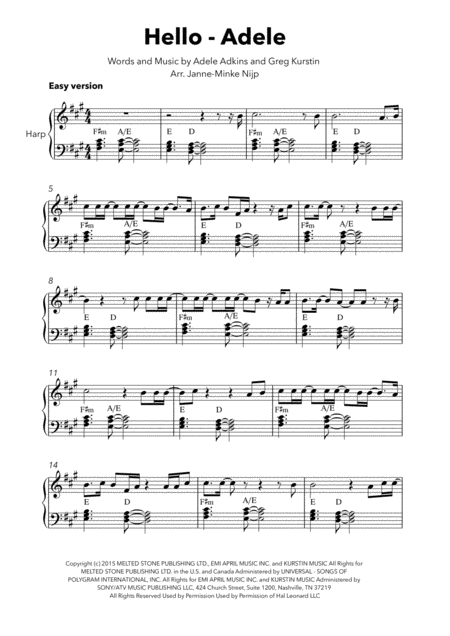 Hello Harp Solo Easy Version Page 2