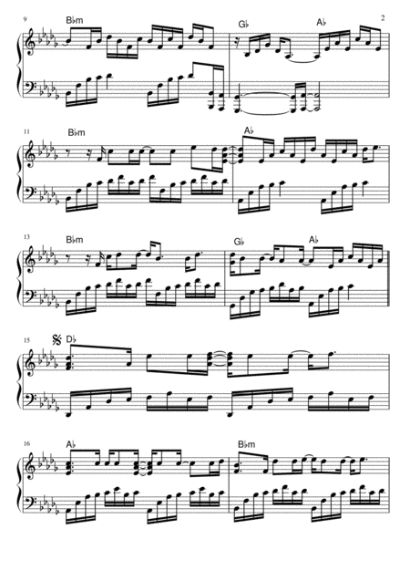 Here Without You Solo Piano Page 2