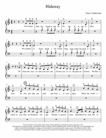 Hideaway For Beginner Piano Page 2