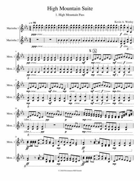 High Mountain Suite Duet For Marimba Page 2