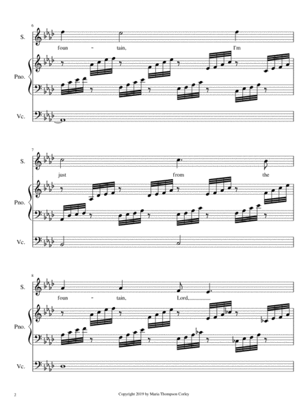 His Name So Sweet High Voice Piano Cello Page 2