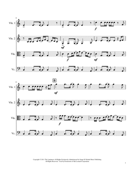 Ho Hey Lumineers String Quartet Page 2