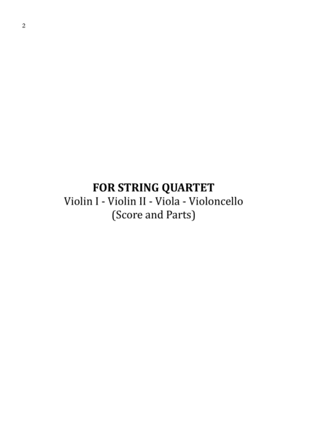 Ho Hey The Lumineers Sheet Music For String Quartet Score And Parts Page 2