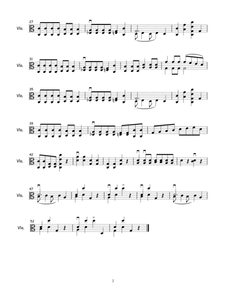 Hoedown For Solo Viola Page 2