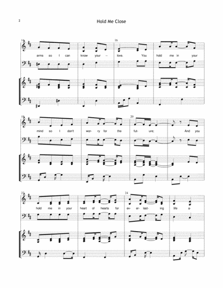 Hold Me Close Choir Version Includes Unlimited License To Copy Page 2