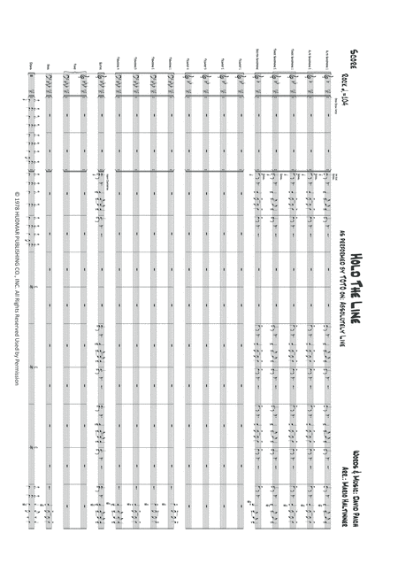 Hold The Line Toto Jazz Ensemble Score Parts Page 2