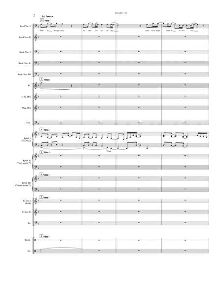 Holdin On Chicago Full Score Set Of Parts Page 2