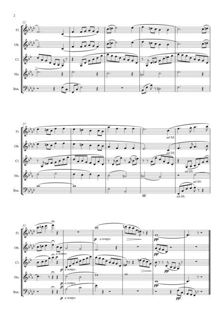 Holst 2nd Suite In F Op 28 No 2 Mvt Ii Song Without Words Wind Quintet Page 2