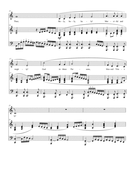 Holy Holy Holy Voice And Piano Page 2