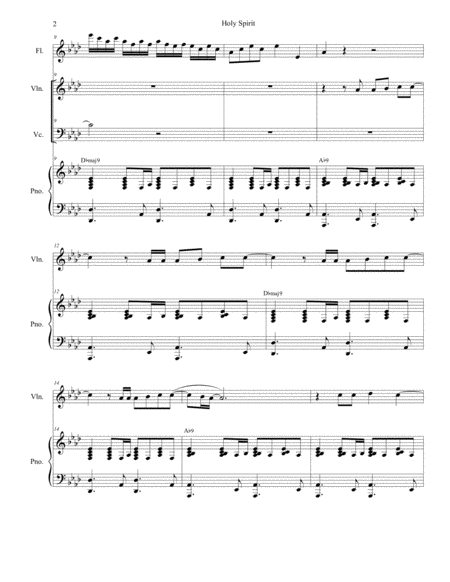 Holy Spirit Duet For Violin And Cello Page 2