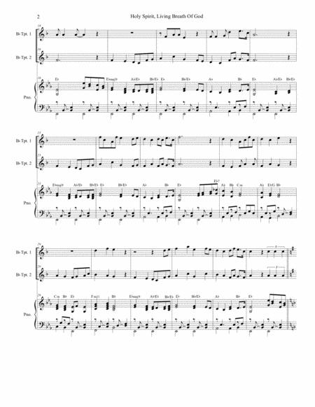 Holy Spirit Living Breath Of God Duet For Bb Trumpet Page 2