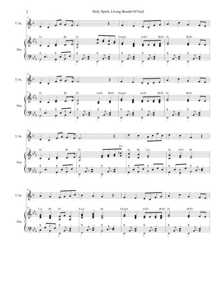 Holy Spirit Living Breath Of God For Tenor Saxophone And Piano Page 2