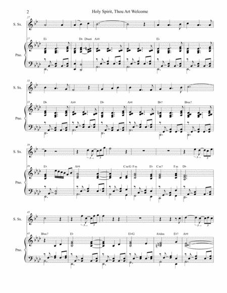 Holy Spirit Thou Art Welcome For Soprano Saxophone And Piano Page 2