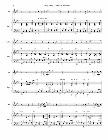 Holy Spirit Thou Art Welcome For Tenor Saxophone Solo And Piano Page 2