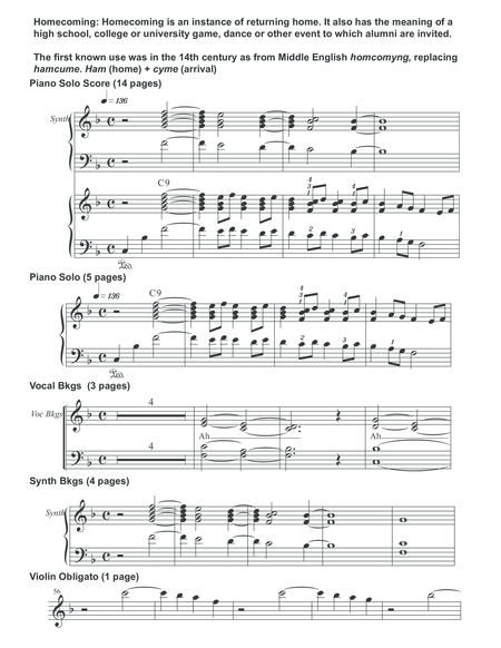 Homecoming Piano Solo Score Page 2