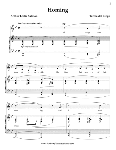 Homing B Flat Major Page 2